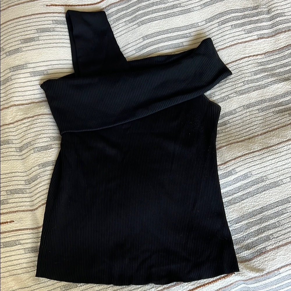 Intermix one shoulder sweater